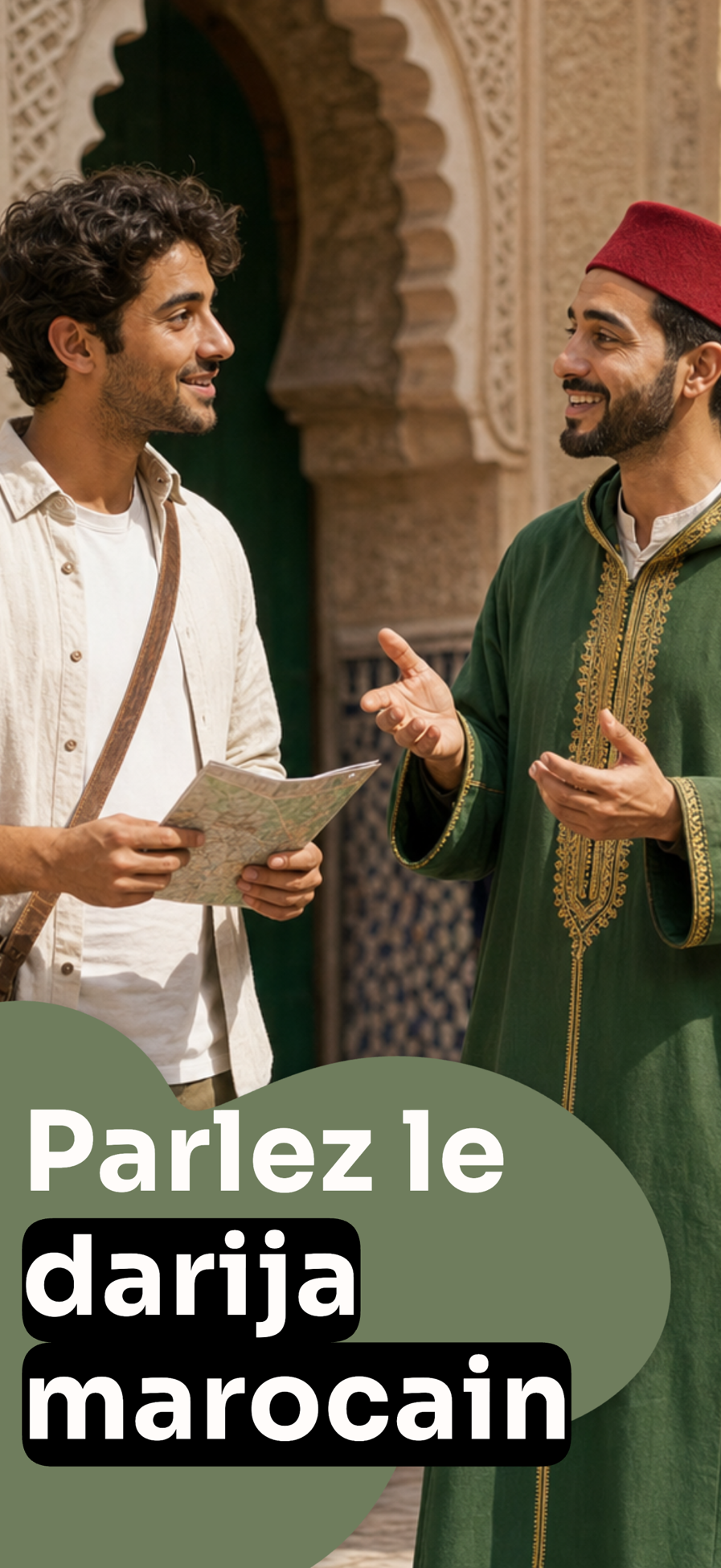 Écran SayDarija : parler le darija marocain avec confiance